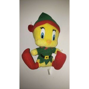 Tweety Bird Plush Christmas 11" Elf 1998 Vintage